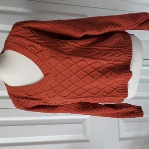 Hollister Cozy Sweater, Burnt Orange, Medium